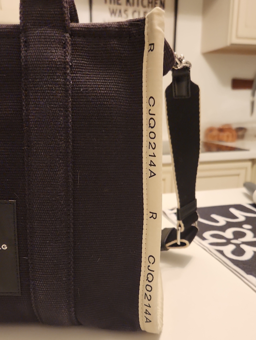 Marc Jacobs Black Canvas Tote with Cream Trim - The Tote Bag - Picture 6 of 13